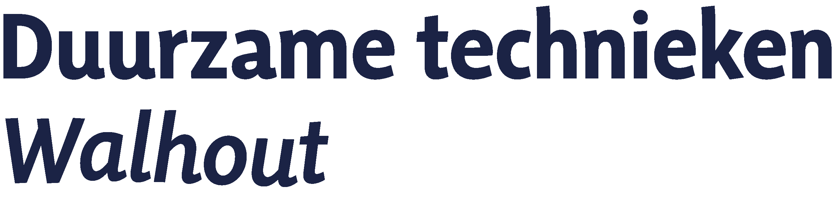 Duurzame technieken Walhout